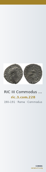 RIC III Commodus 228 — CANOA