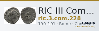 RIC III Commodus 228 — CANOA