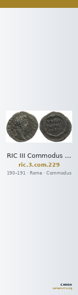 RIC III Commodus 229 — CANOA