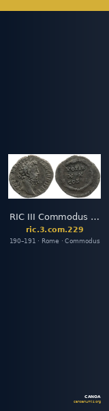 RIC III Commodus 229 — CANOA
