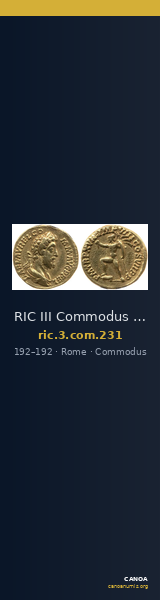 RIC III Commodus 231 — CANOA