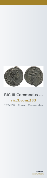 RIC III Commodus 233 — CANOA
