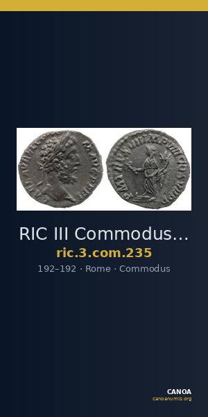 RIC III Commodus 235 — CANOA