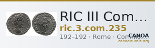 RIC III Commodus 235 — CANOA