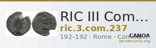 RIC III Commodus 237 — CANOA