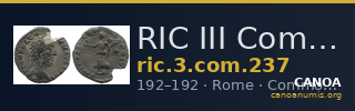 RIC III Commodus 237 — CANOA