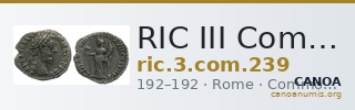 RIC III Commodus 239 — CANOA