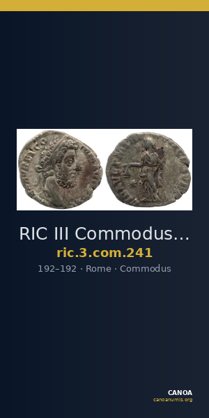 RIC III Commodus 241 — CANOA