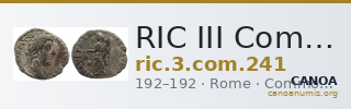 RIC III Commodus 241 — CANOA