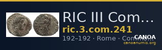 RIC III Commodus 241 — CANOA