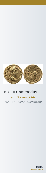 RIC III Commodus 246 — CANOA