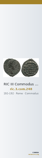 RIC III Commodus 248 — CANOA