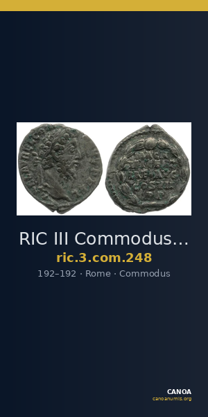 RIC III Commodus 248 — CANOA