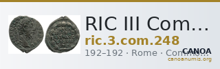 RIC III Commodus 248 — CANOA