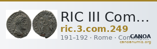 RIC III Commodus 249 — CANOA