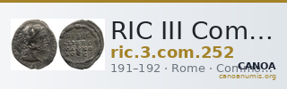 RIC III Commodus 252 — CANOA
