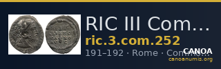 RIC III Commodus 252 — CANOA