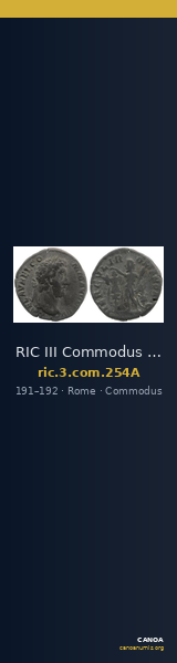 RIC III Commodus 254A — CANOA