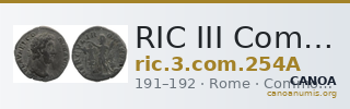 RIC III Commodus 254A — CANOA