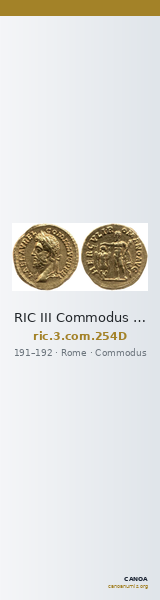RIC III Commodus 254D — CANOA