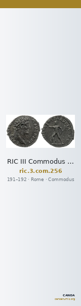 RIC III Commodus 256 — CANOA