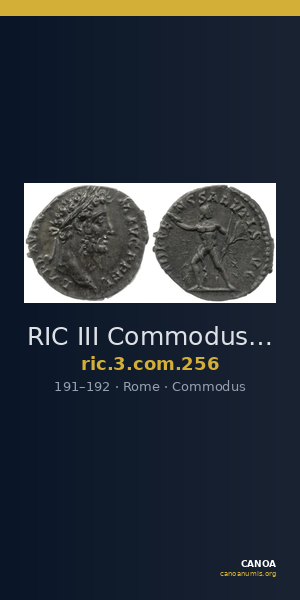 RIC III Commodus 256 — CANOA