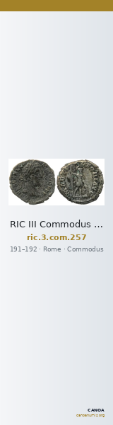 RIC III Commodus 257 — CANOA