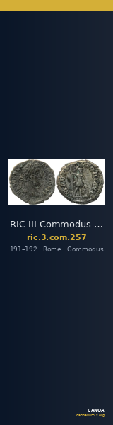 RIC III Commodus 257 — CANOA