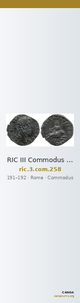 RIC III Commodus 258 — CANOA