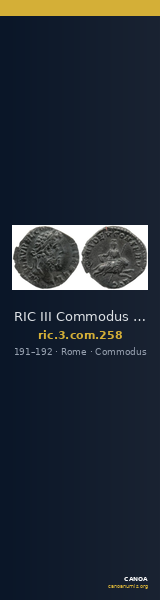RIC III Commodus 258 — CANOA