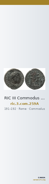 RIC III Commodus 259A — CANOA