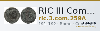 RIC III Commodus 259A — CANOA