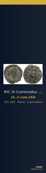 RIC III Commodus 260 — CANOA