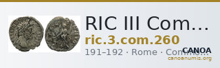RIC III Commodus 260 — CANOA