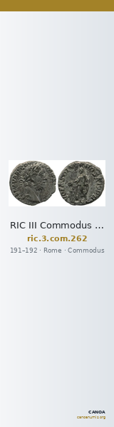 RIC III Commodus 262 — CANOA