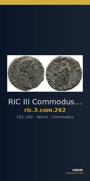 RIC III Commodus 262 — CANOA