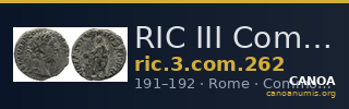 RIC III Commodus 262 — CANOA