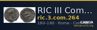 RIC III Commodus 264 — CANOA