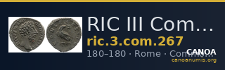 RIC III Commodus 267 — CANOA
