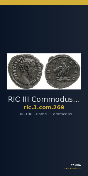 RIC III Commodus 269 — CANOA