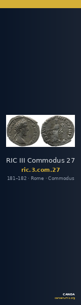 RIC III Commodus 27 — CANOA