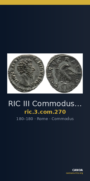 RIC III Commodus 270 — CANOA