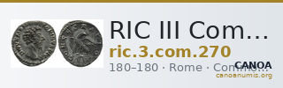 RIC III Commodus 270 — CANOA