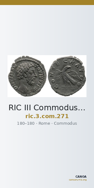RIC III Commodus 271 — CANOA