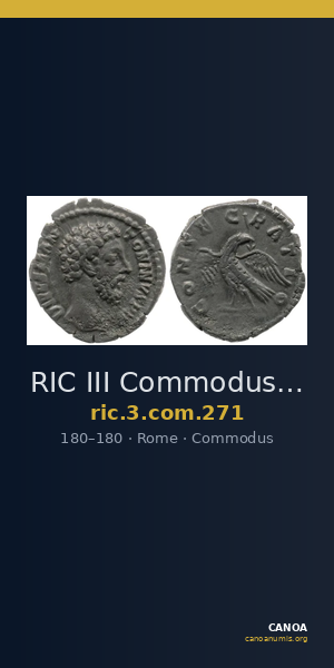 RIC III Commodus 271 — CANOA