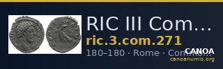 RIC III Commodus 271 — CANOA