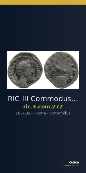 RIC III Commodus 272 — CANOA