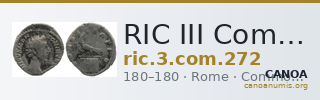RIC III Commodus 272 — CANOA
