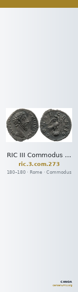 RIC III Commodus 273 — CANOA