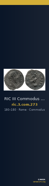 RIC III Commodus 273 — CANOA
